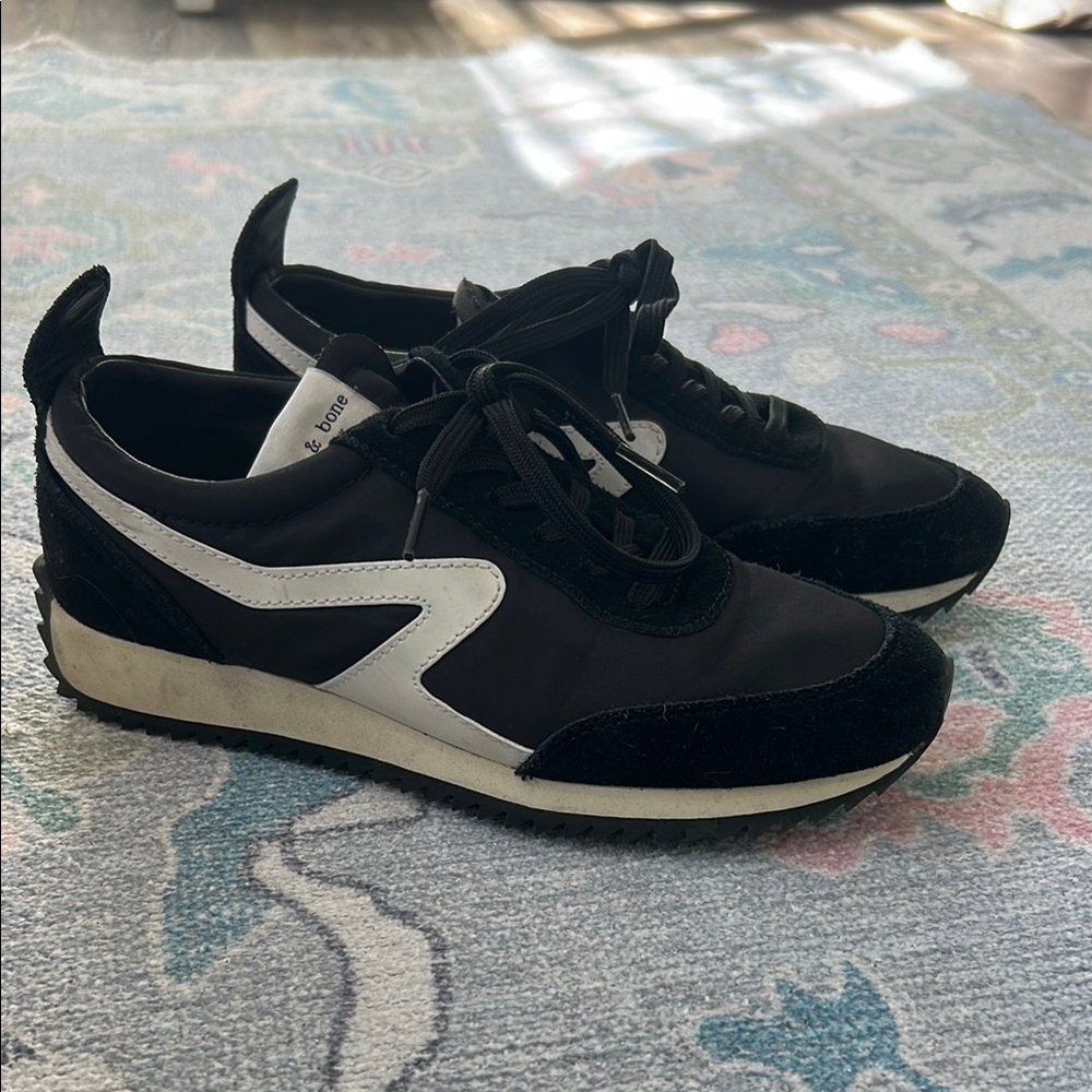 Rag & Bone Black and White Sneakers